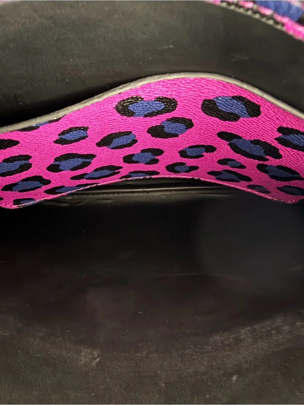 Vera Bradley Leopard Print Crossbody Bag Pink Blue Black